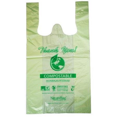 Natur Bag Large Compostable Shopping Bags, PK500 NT1075-X-00005